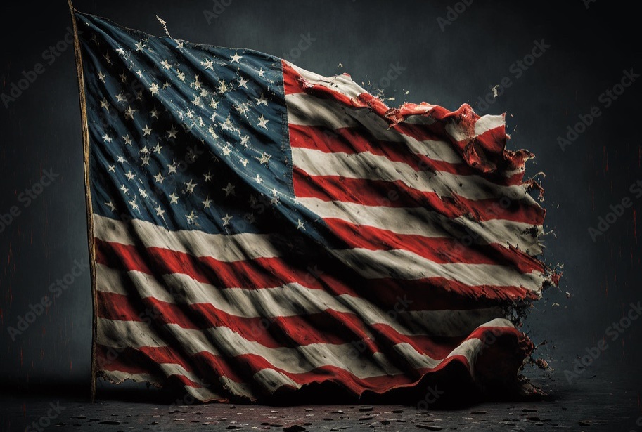 US-Torn-Flag